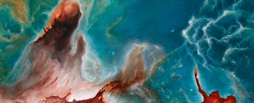 Nebula - Öl auf Leinwand